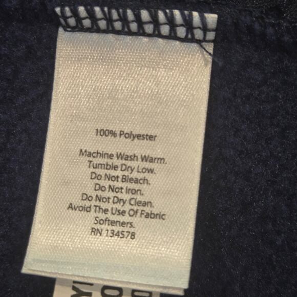 Vineyard Vines Men's XXL Navy Blue Harbor Fleece Full-Zip Cozy Vest Preppy Whale - Picture 11 of 11